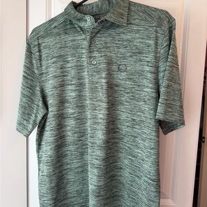 Cinch Men's Heathered Mint Green Performance Polo